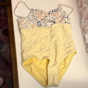 Abercrombie Kids Yellow and White Swimsuit